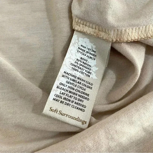 Soft Surroundings New Kyela Embroidered Tunic Top Sleeveless Tank - Picture 8 of 8